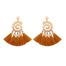 Load image into Gallery viewer, Tassels Dangle Handmade Sunshine Earrings