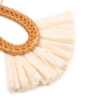 Load image into Gallery viewer, Rattan Handmade Tassel Earrings Bohemia Style