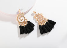 Load image into Gallery viewer, Tassels Handmade Sunshine Dangle Earrings