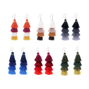 Handmade Tassel Dangle Earrings Bohemia Style